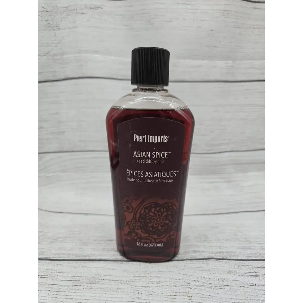 Pier 1 Imports ASIAN SPICE Reed Diffuser Oil Refill 16 oz Brand New Discontinued